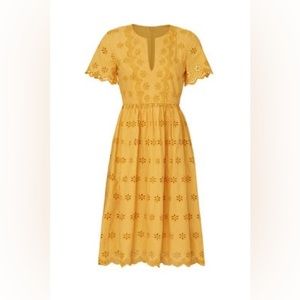 Madewell Scalloped Eyelet Midi Dress